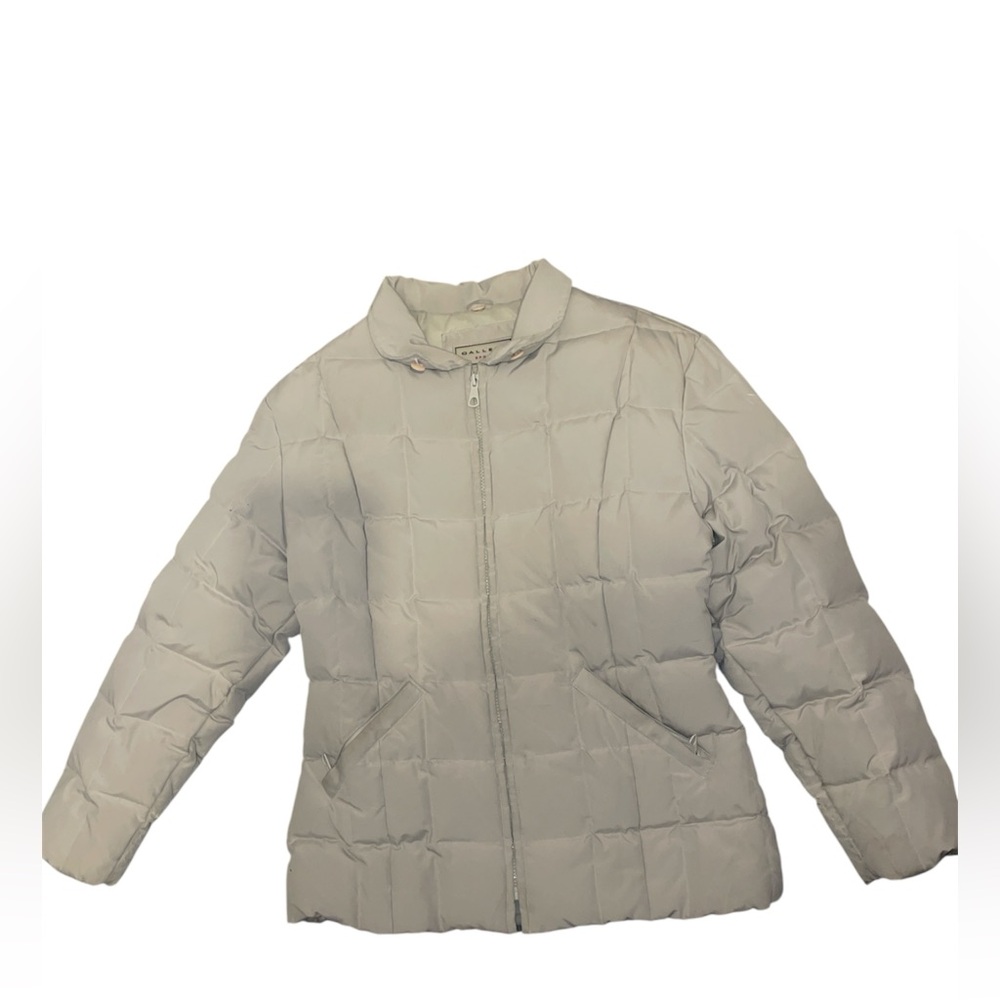 Gallery Sports Cream Quilted Puffer Jacket